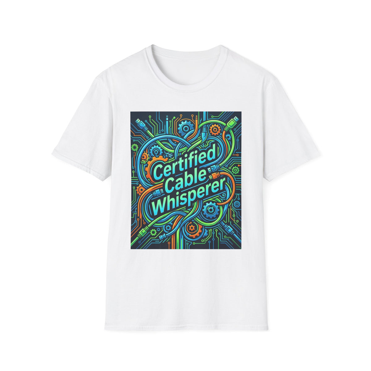Tech Guy Cable Whisperer T Shirt Funny Tech Gifts for Men