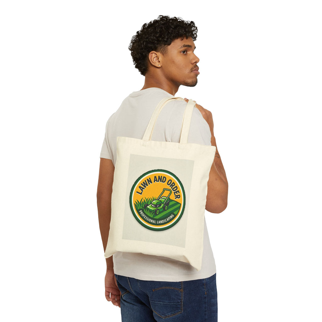 Landscaper for men Lawn And Order Tote Bag Iconic Style