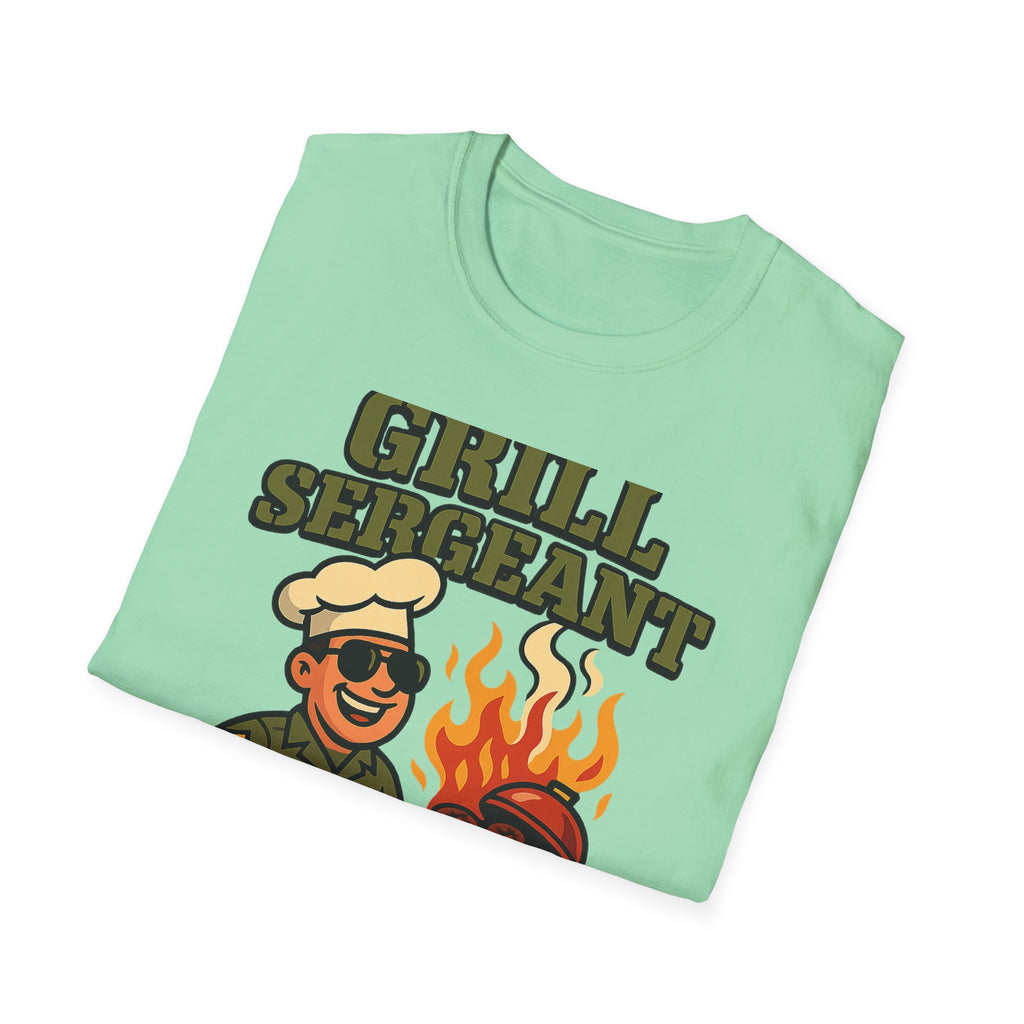 Fathers Day Gift Grill Sergeant Shirt BBQ Dad Tee