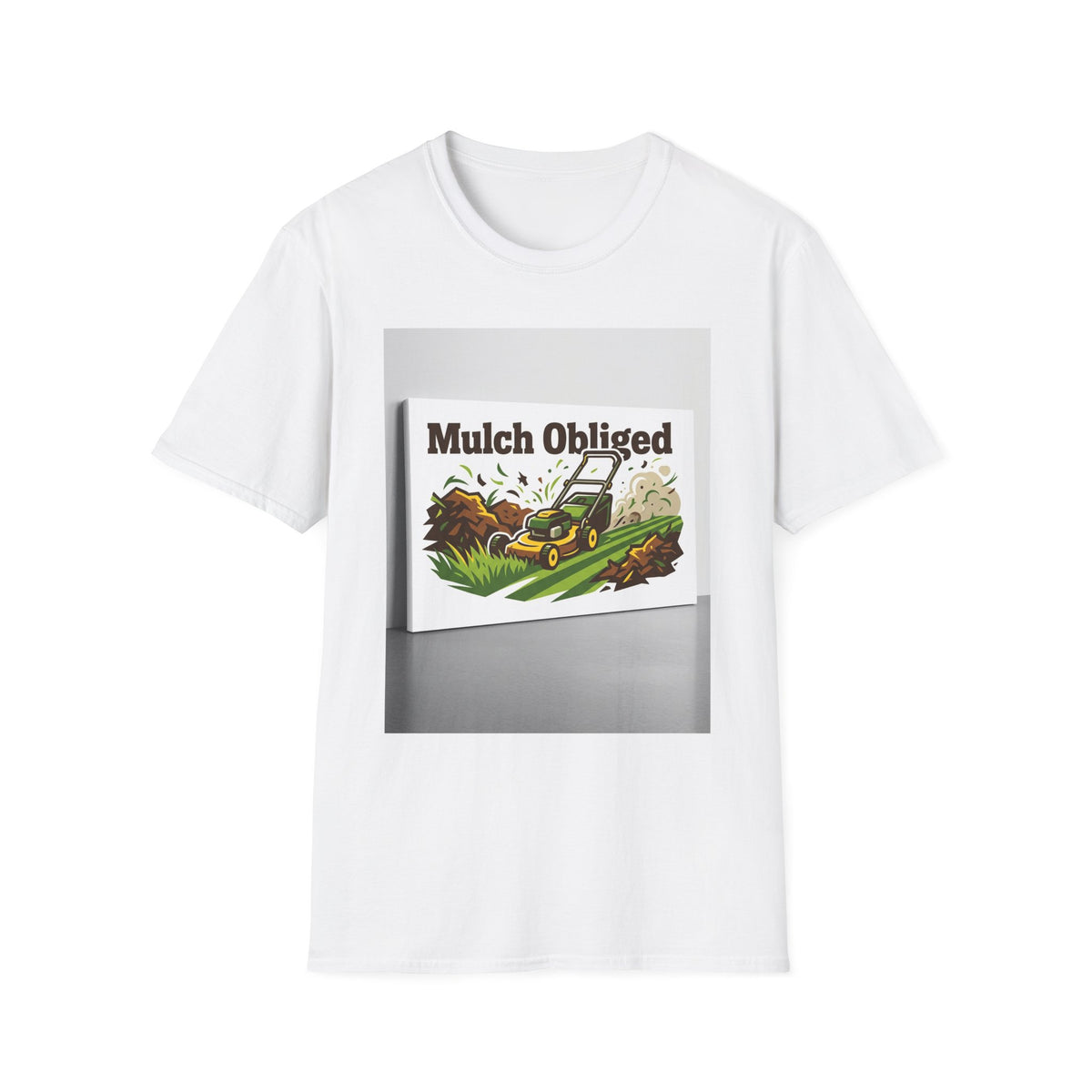 Landscaper for Men Mulch Obliged T-Shirt Gardening Humor
