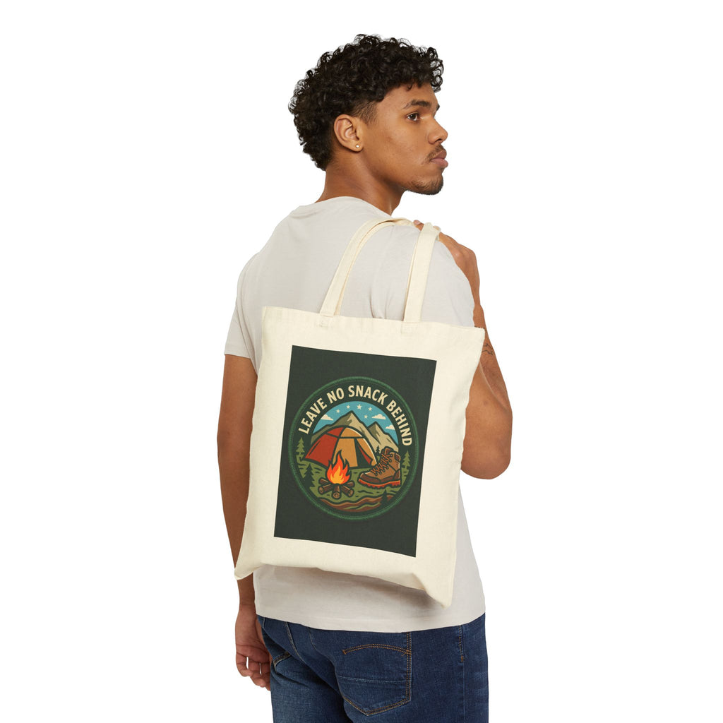 Camping for men Leave No Snack Behind Tote Bag