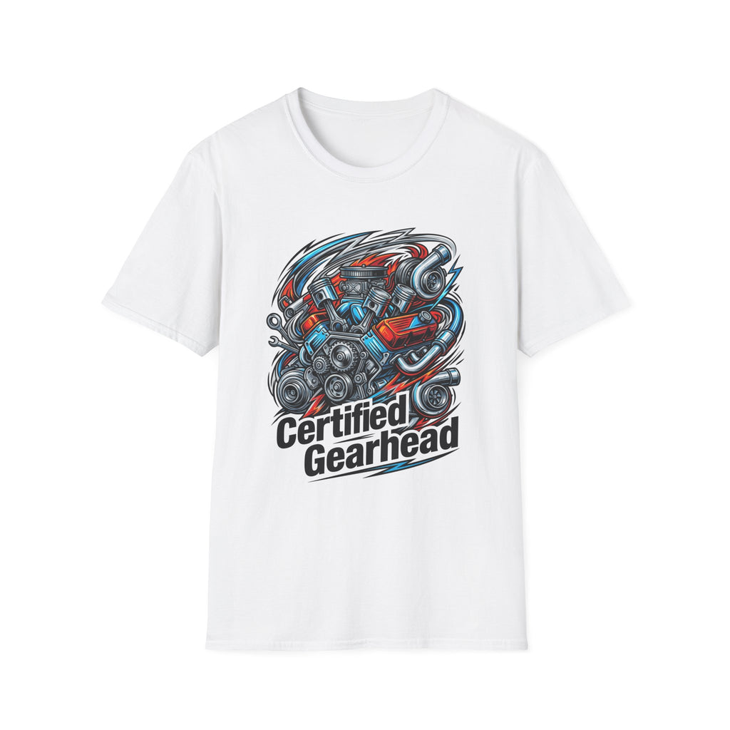 Car guys Certified Gearhead Shirt for Auto Enthusiasts