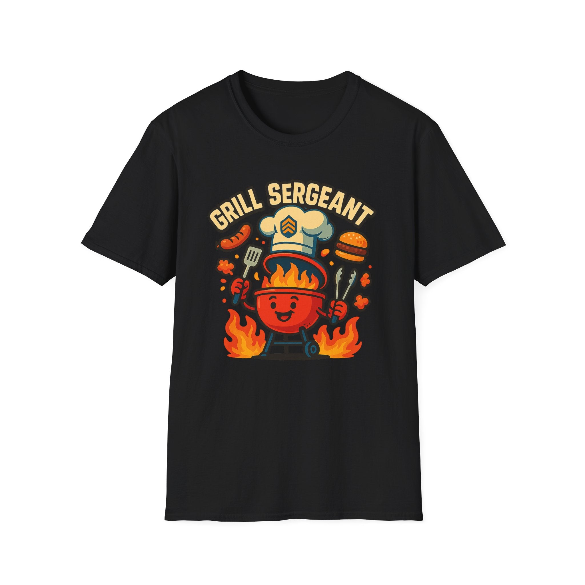 Fathers Day Gift Grill Sergeant T-Shirt Funny BBQ Dad Tee