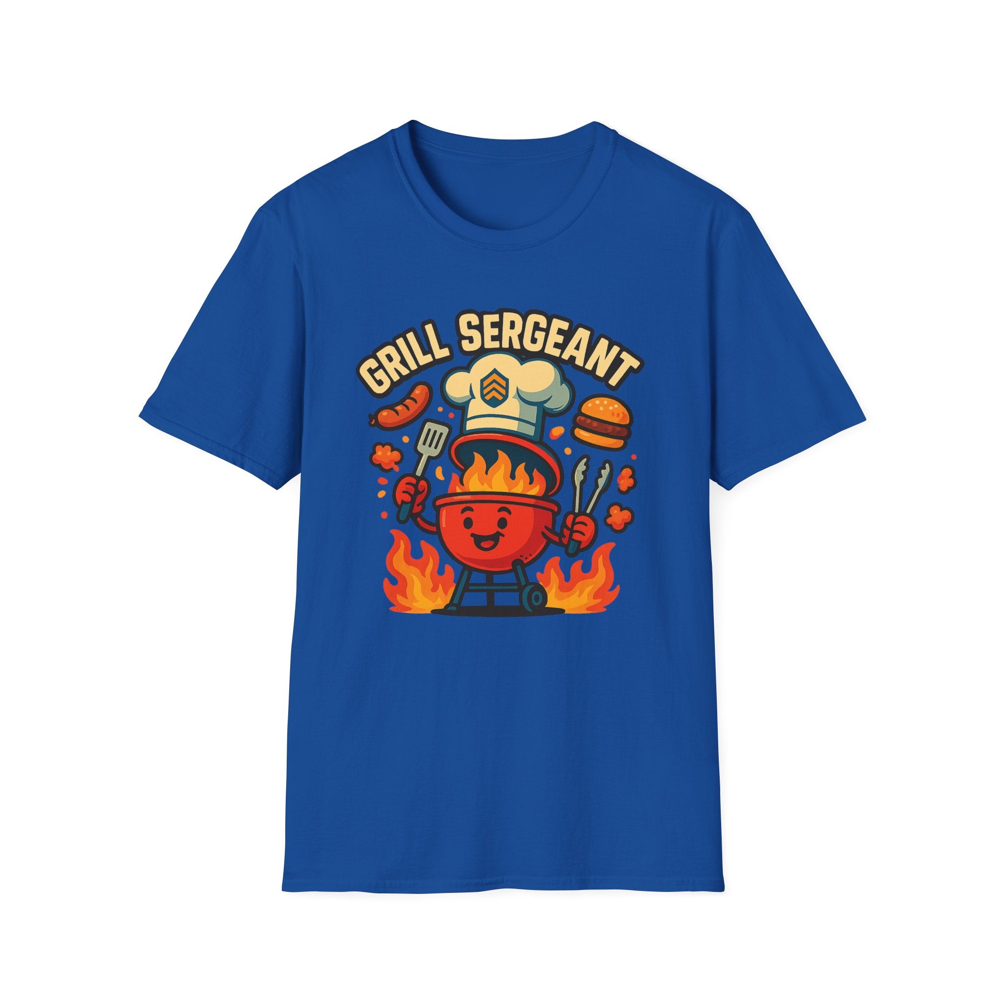 Fathers Day Gift Grill Sergeant T-Shirt Funny BBQ Dad Tee