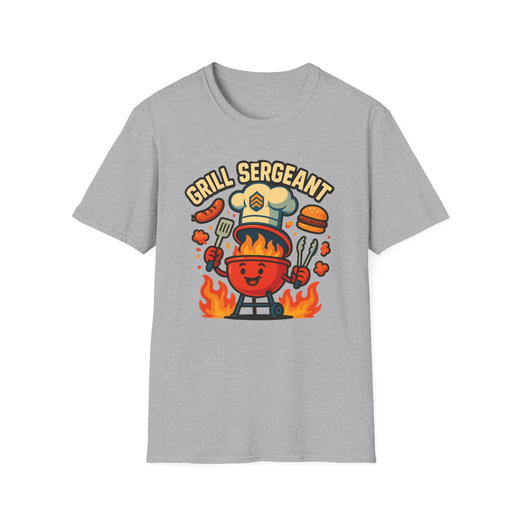 Fathers Day Gift Grill Sergeant T-Shirt Funny BBQ Dad Tee