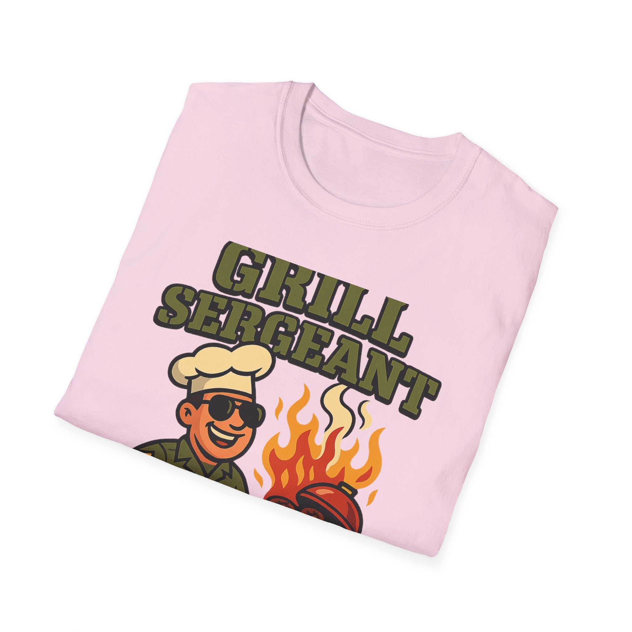 Fathers Day Gift Grill Sergeant Shirt BBQ Dad Tee