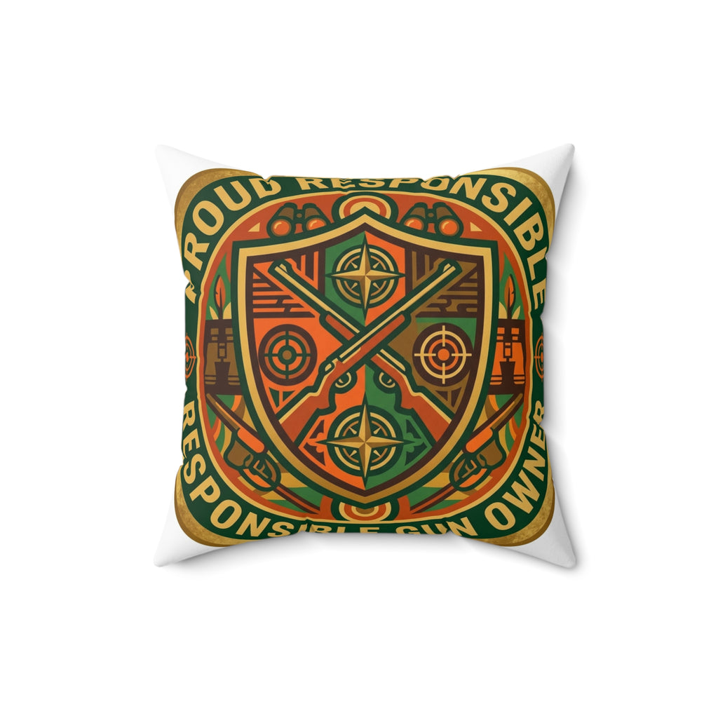 Gun Owners Proud Responsible Gun Owner Pillow