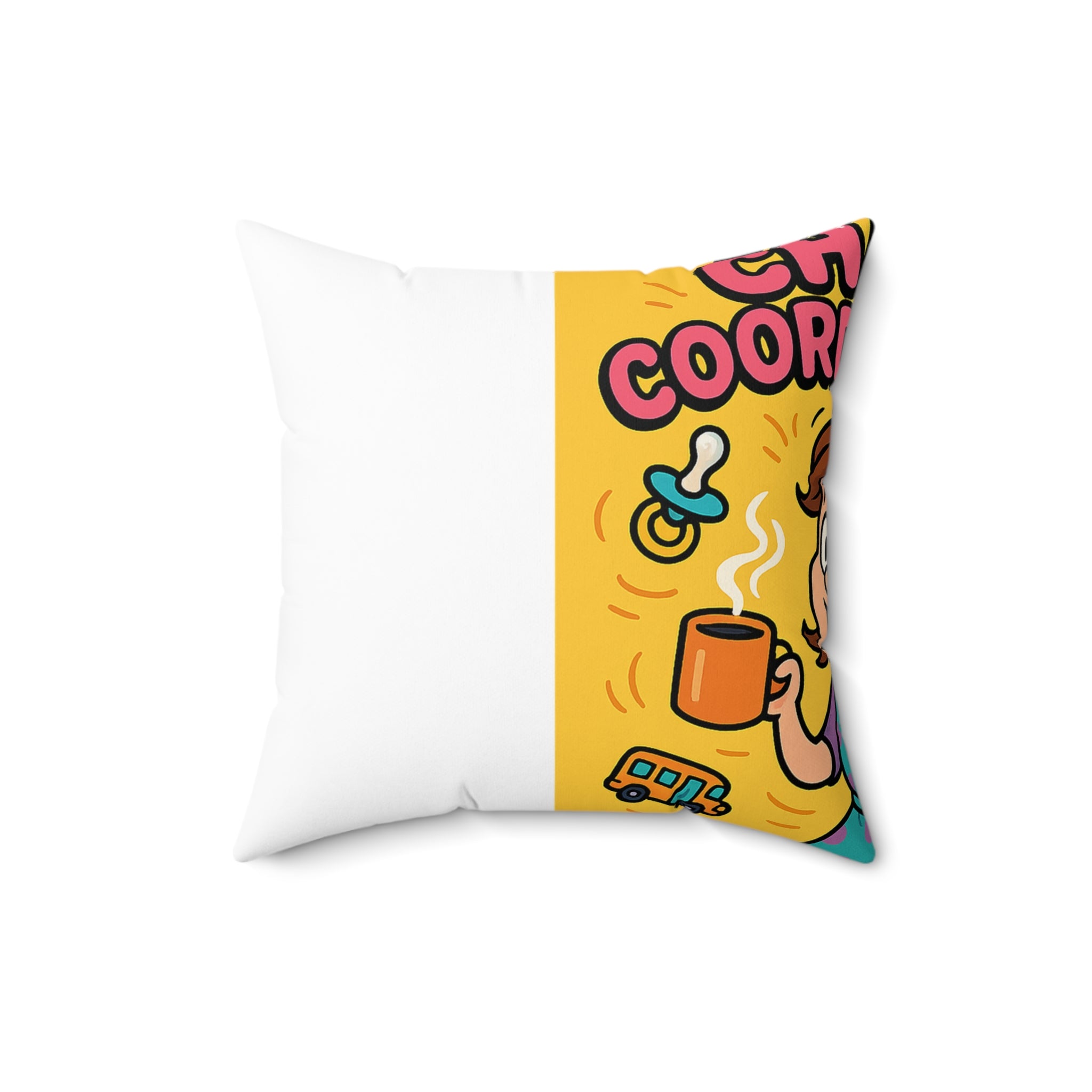 Gift for Mom Chaos Coordinator Pillow Fun Decorative Cushion for Home Office