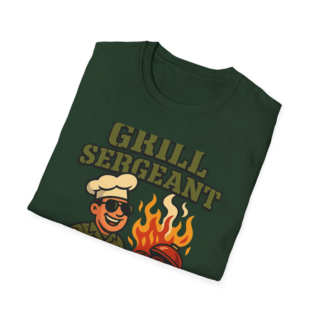 Fathers Day Gift Grill Sergeant Shirt BBQ Dad Tee