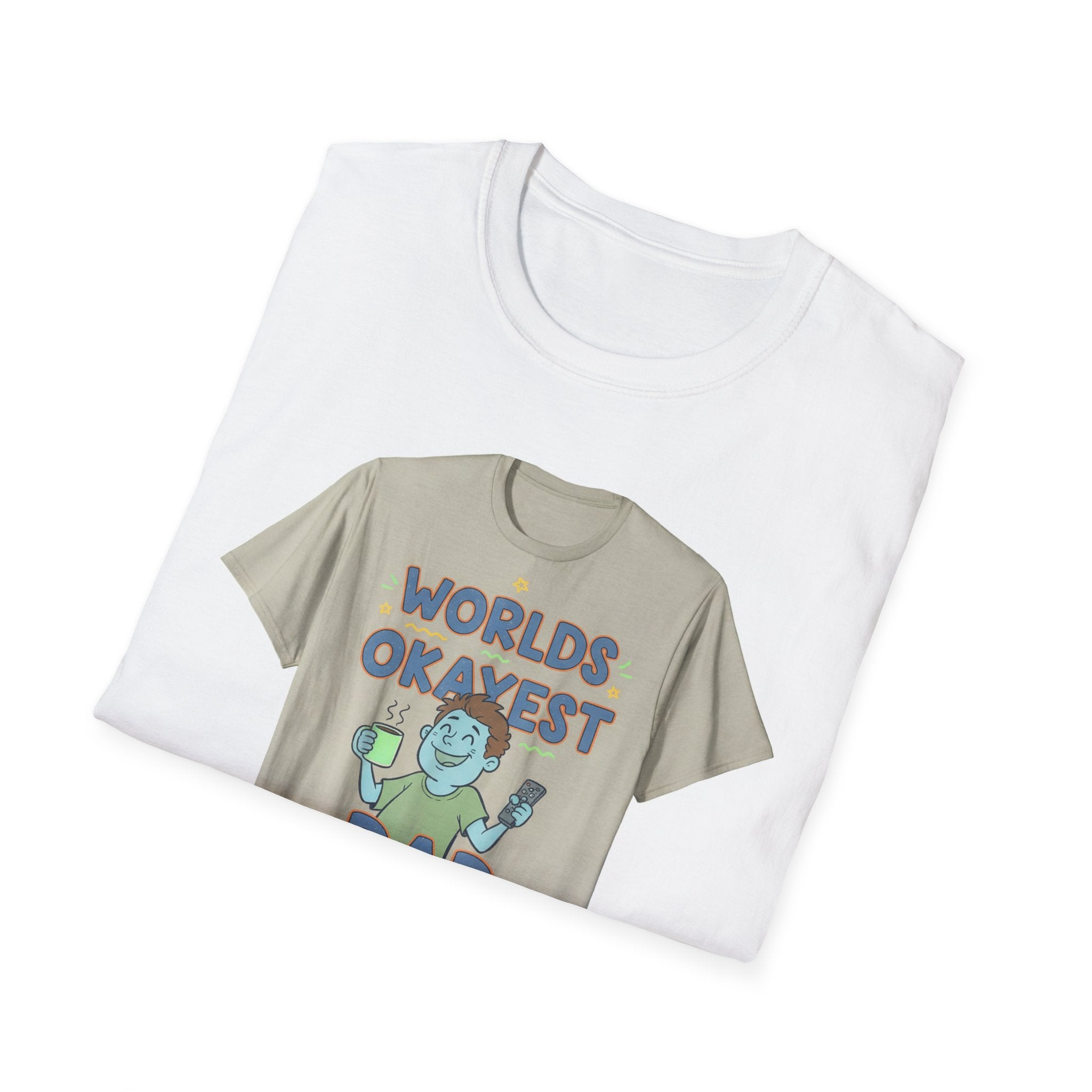 Fathers Day Gift Worlds Okayest Dad Shirt Funny Dad Tee