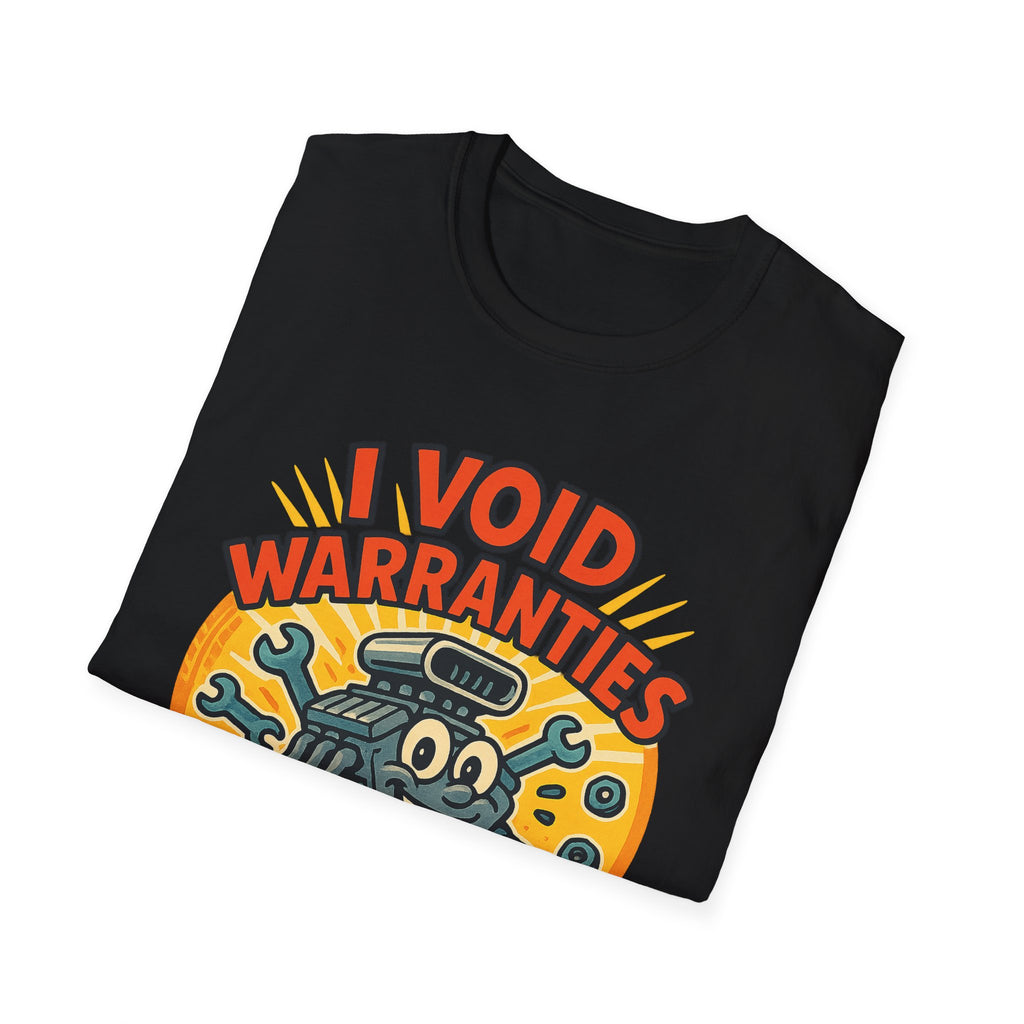 Gift for Car Guy Shirt I Void Warranties Funny Auto Mechanic Tee