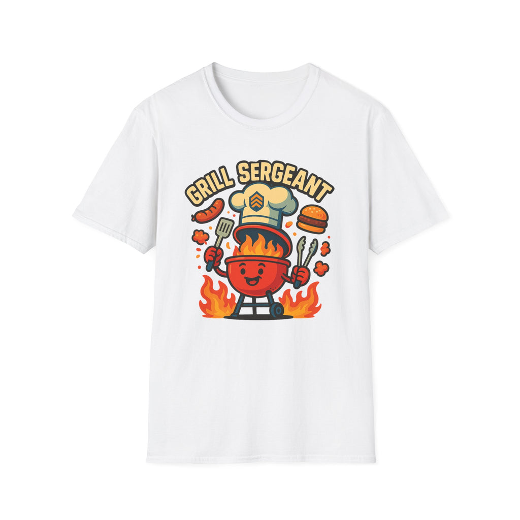 Fathers Day Gift Grill Sergeant T-Shirt Funny BBQ Dad Tee