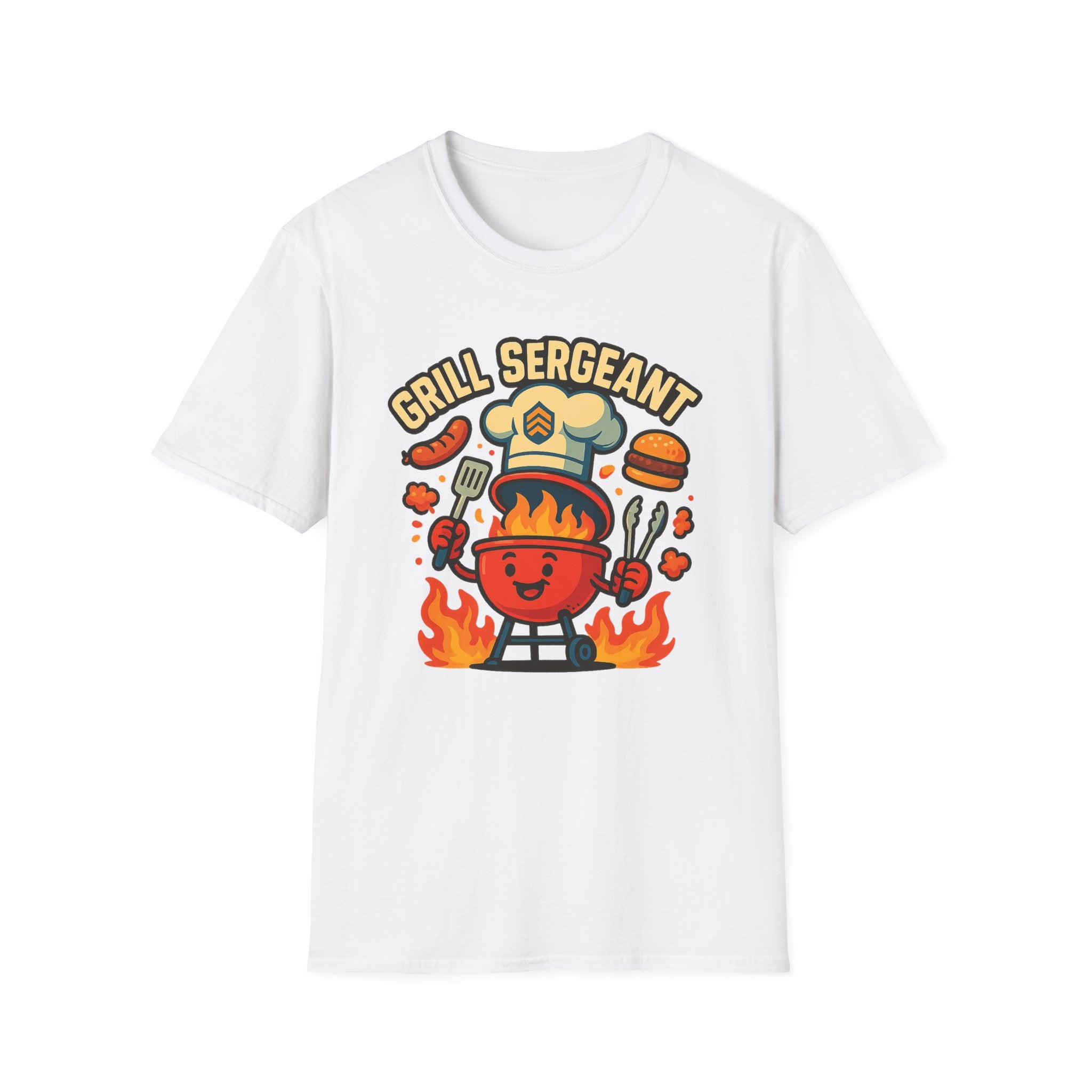 Fathers Day Gift Grill Sergeant T-Shirt Funny BBQ Dad Tee