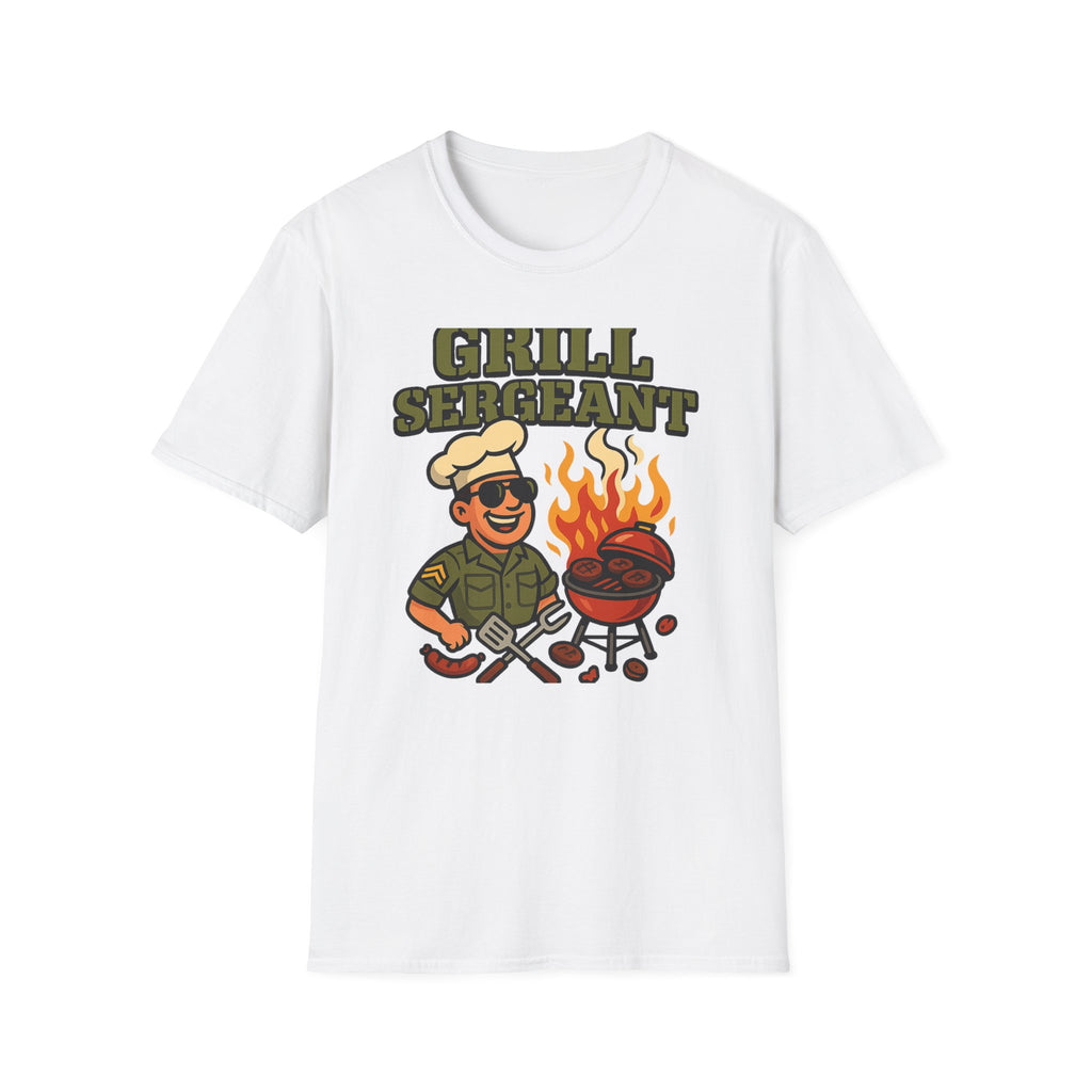 Fathers Day Gift Grill Sergeant Shirt BBQ Dad Tee