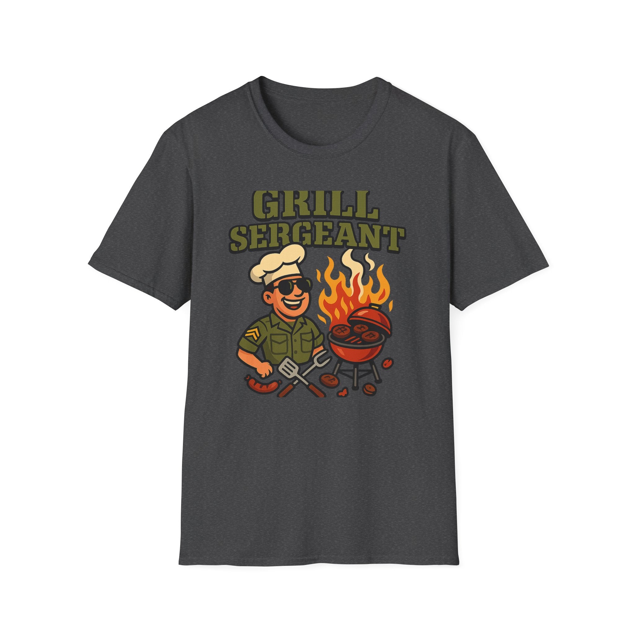Fathers Day Gift Grill Sergeant Shirt BBQ Dad Tee