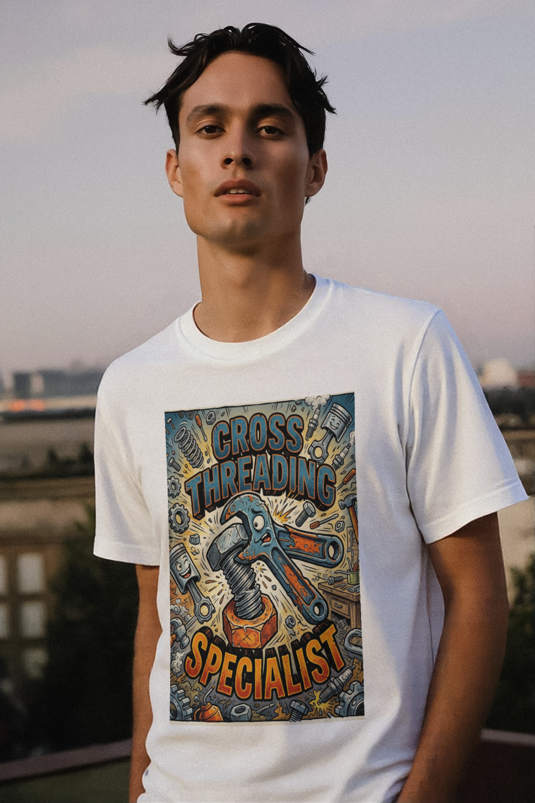 Mechanic for Men Cross Threading Specialist Shirt