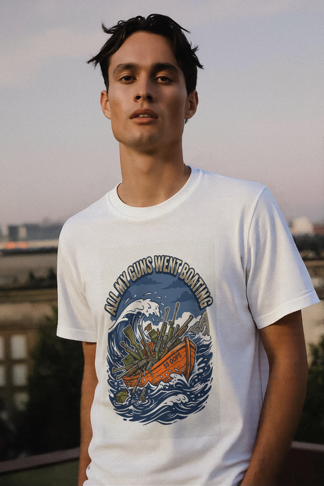Gun Owners All My Guns Went Boating Shirt Sea Lover Tee