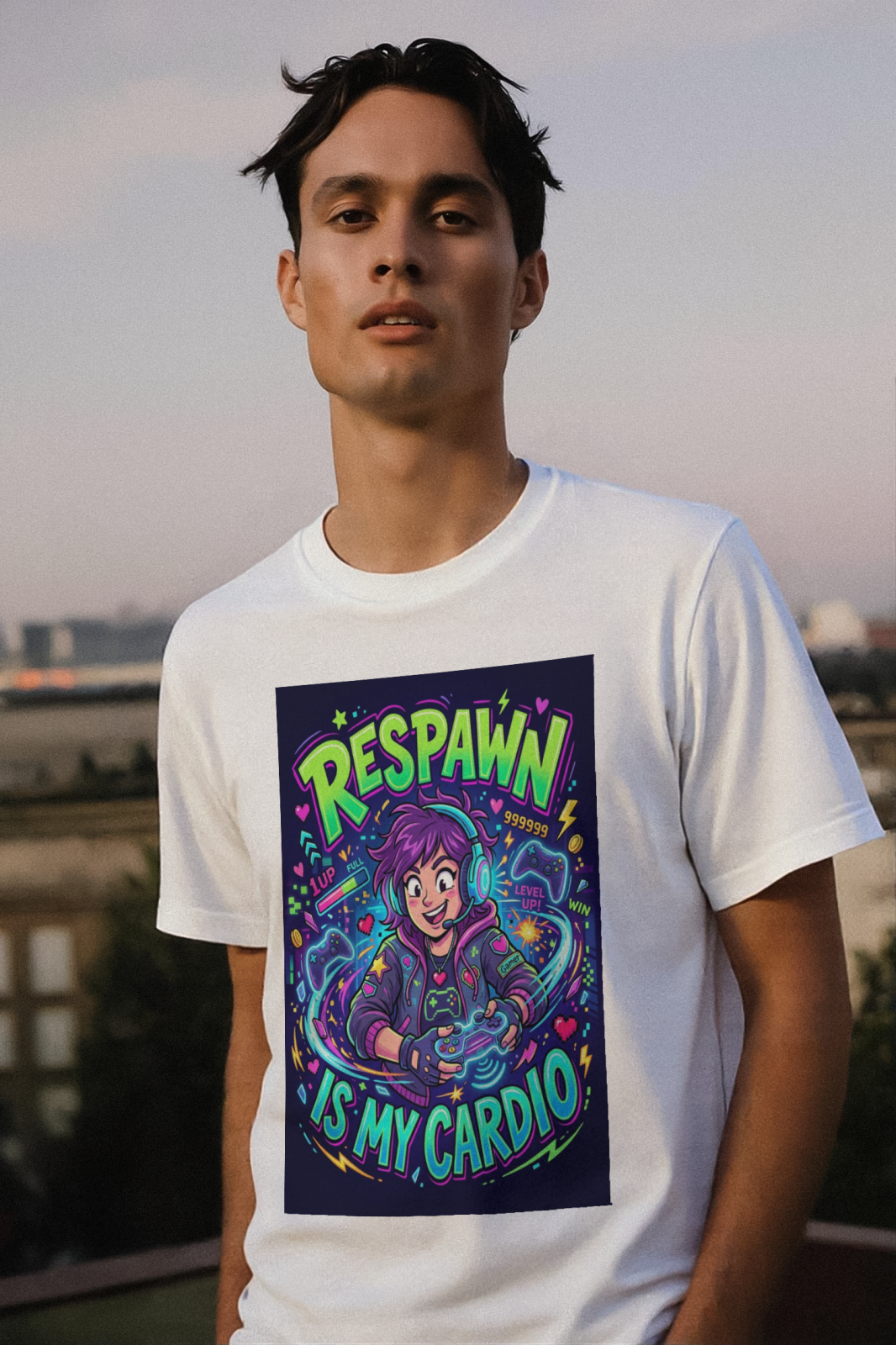 For Gamer Respawn Is My Cardio T-Shirt
