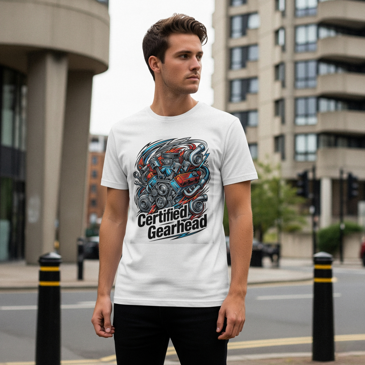 Car guys Certified Gearhead Shirt for Auto Enthusiasts