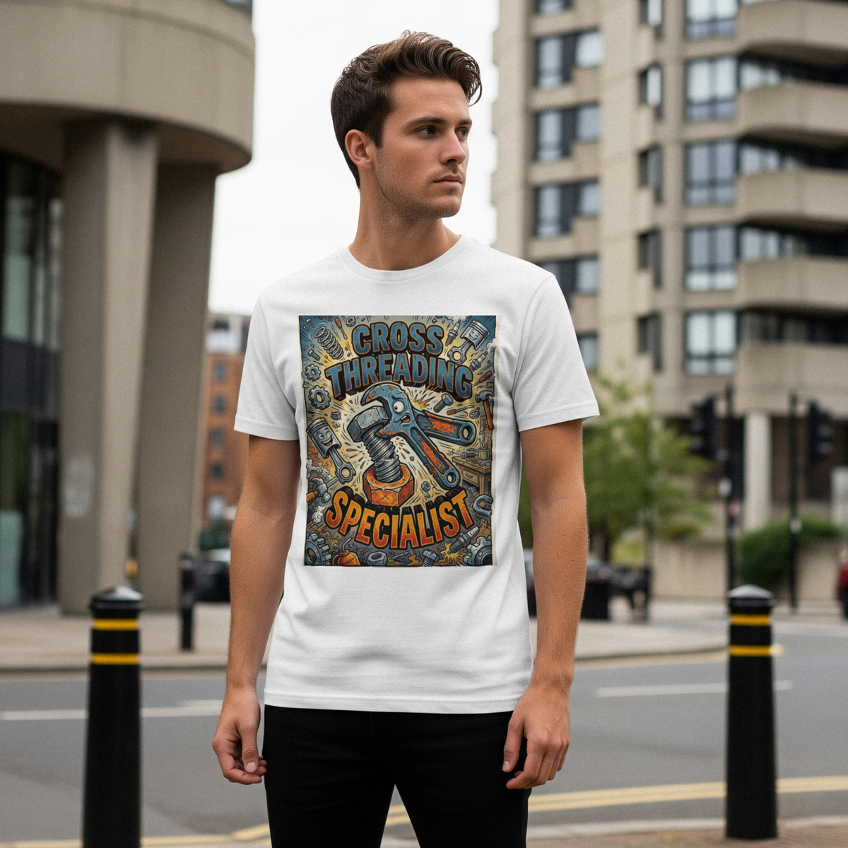 Mechanic for Men Cross Threading Specialist Shirt