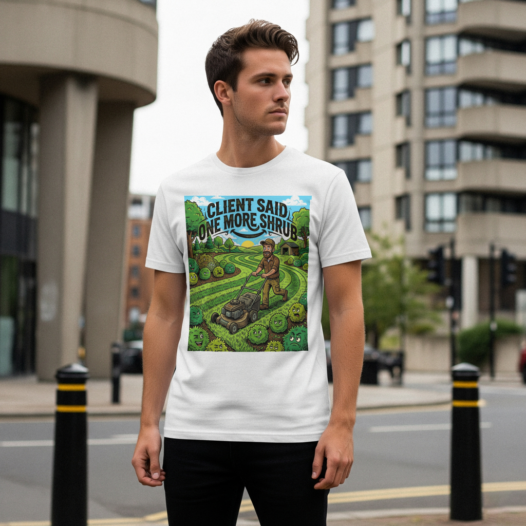 Landscaper for Men Shirt Client Said One More Shrub TShirt