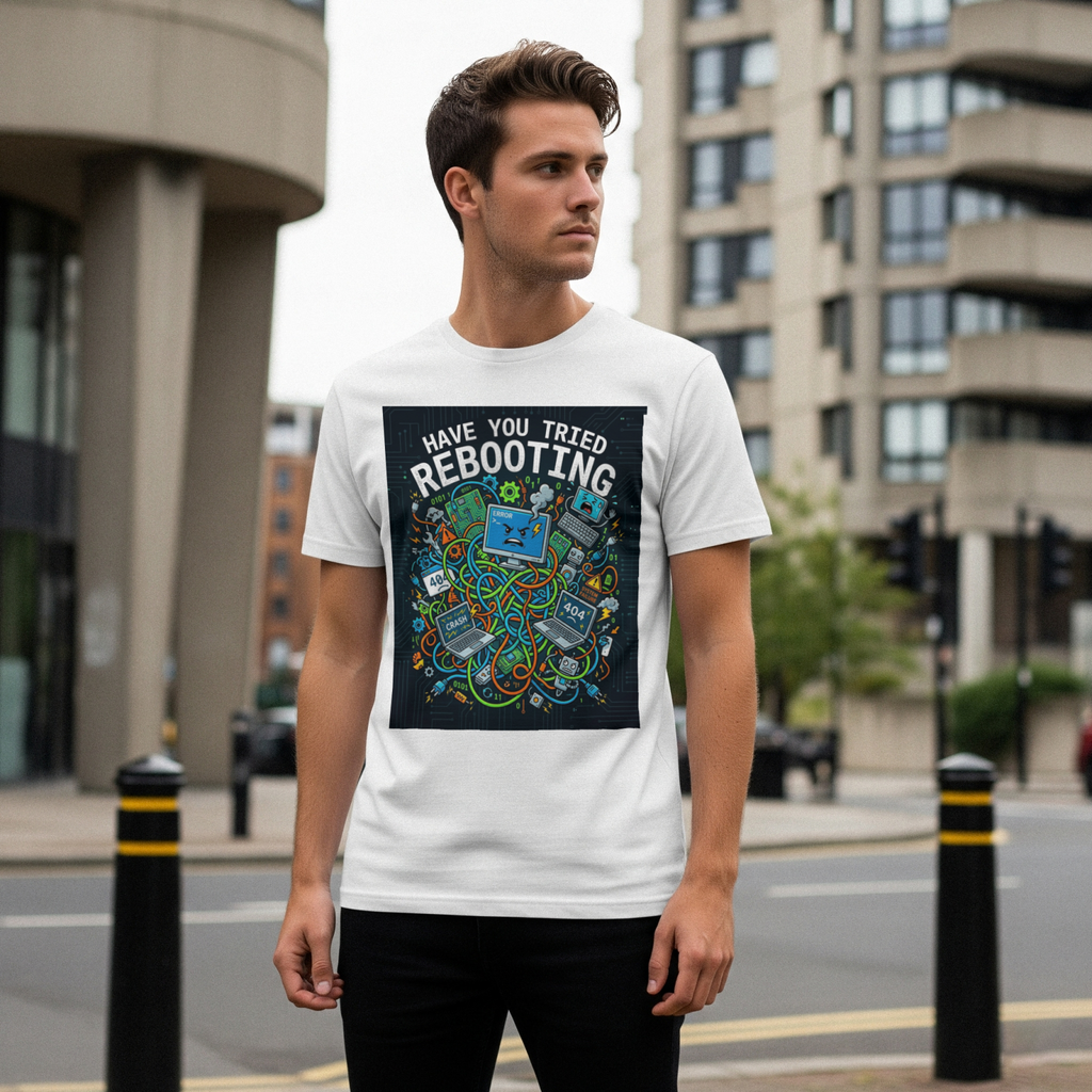 Tech Guy Shirt Have You Tried Rebooting Fun Tee