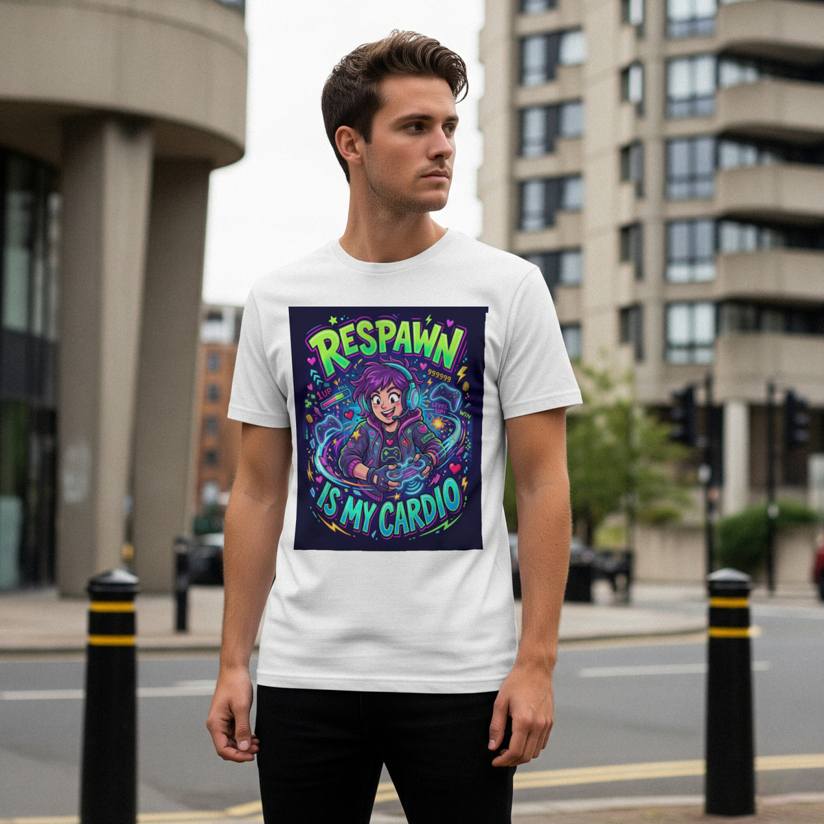 For Gamer Respawn Is My Cardio T-Shirt