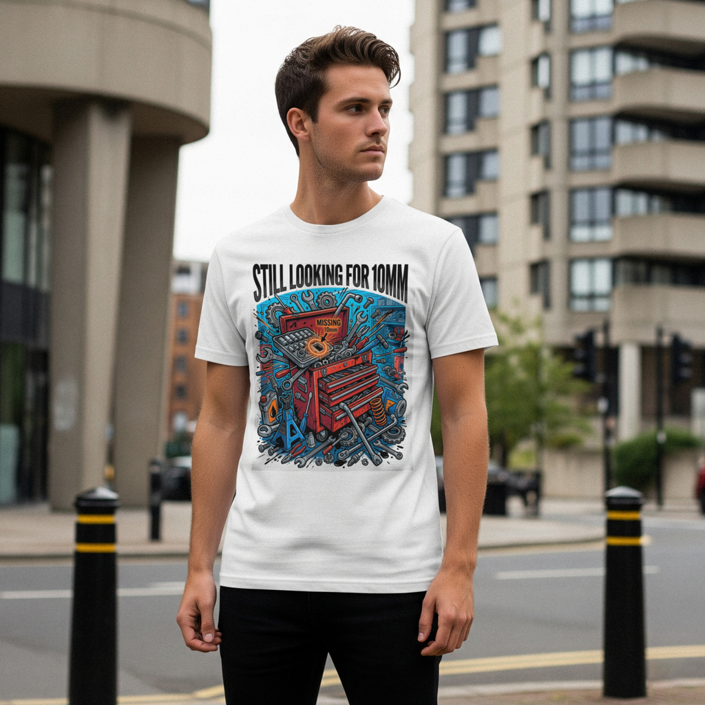 Car Guys Still Looking For 10mm T-Shirt Funny Mechanic