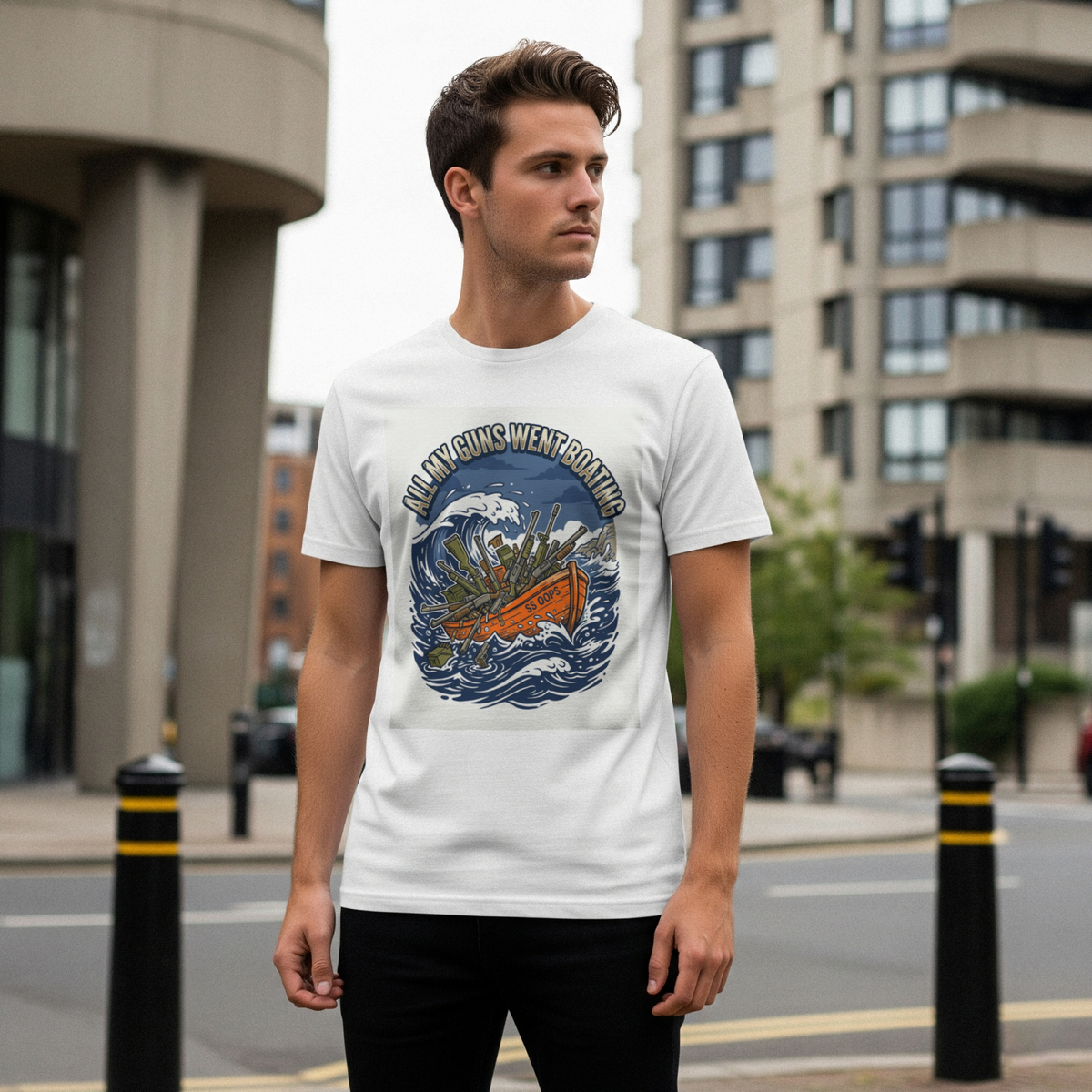 Gun Owners All My Guns Went Boating Shirt Sea Lover Tee
