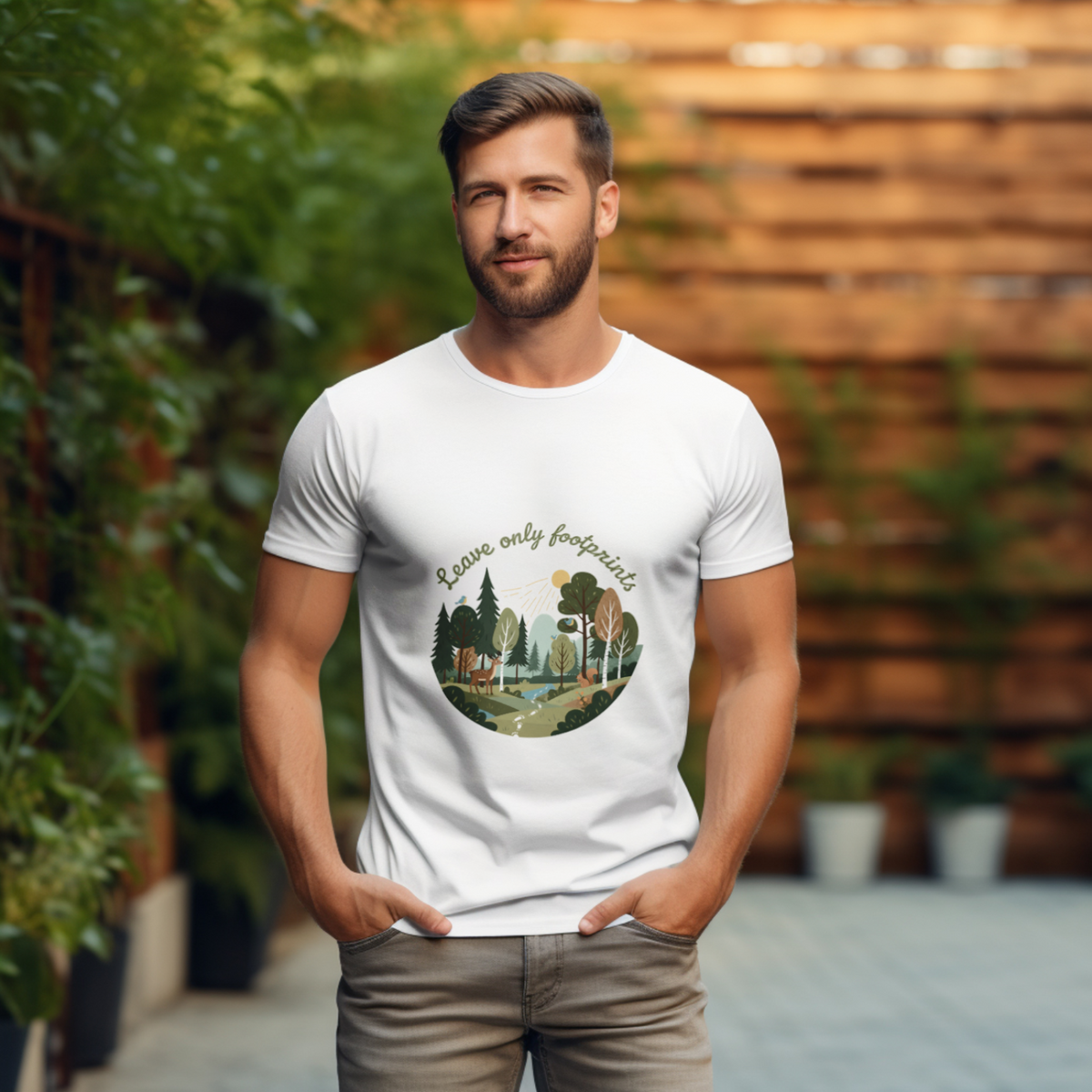 Gift for Nature Lover: Leave only footprints Shirt