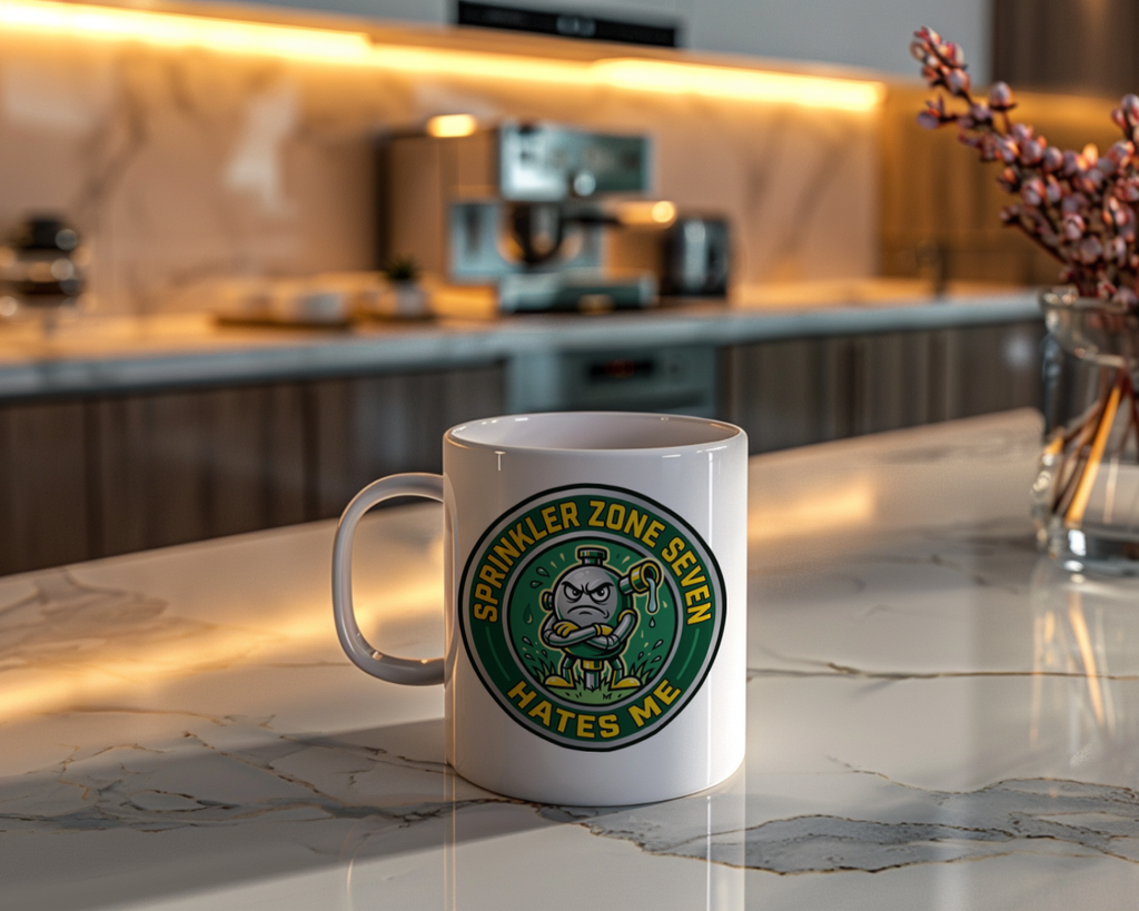 Landscaper for men Sprinkler Zone Seven Hates Me Mug