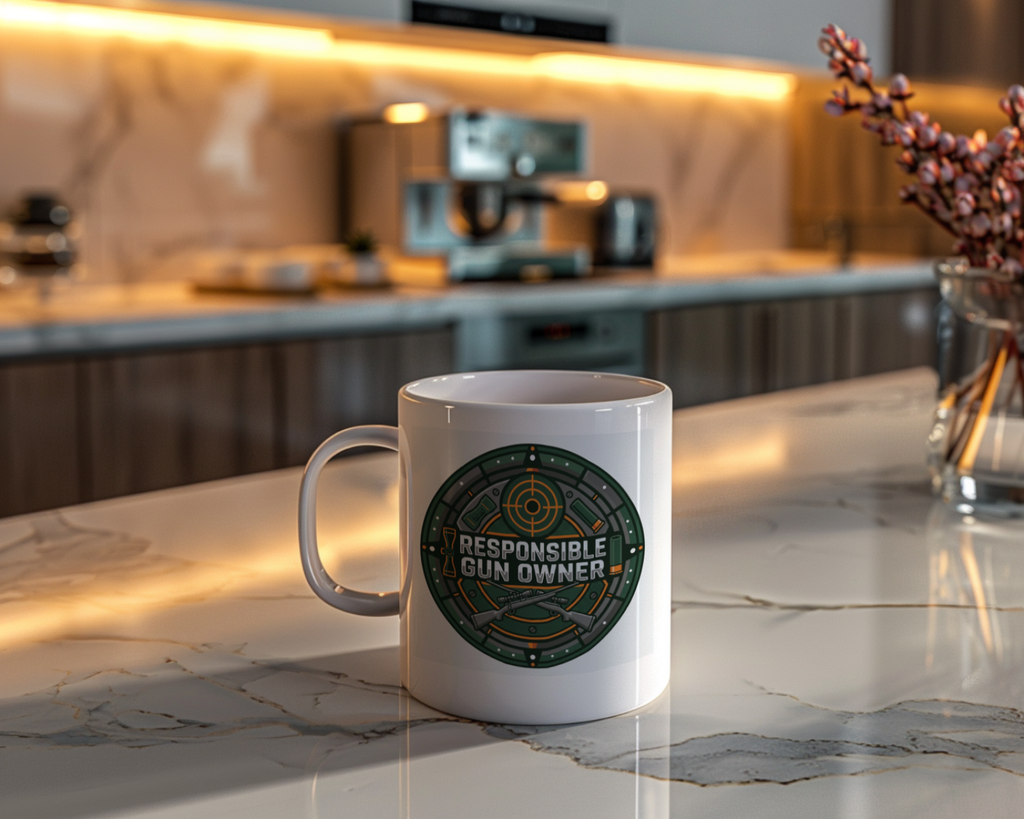 Gun Owners Mug Responsible Gun Owner Ceramic 11oz White