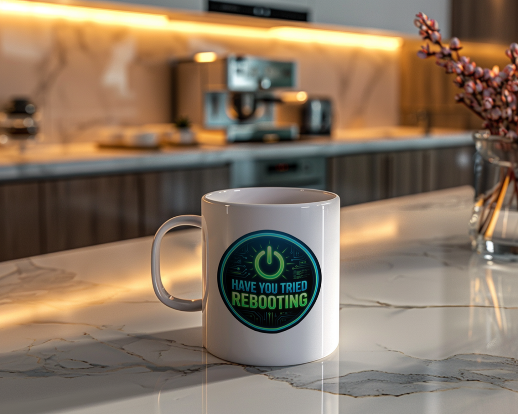 Tech Guy Mug Have You Tried Rebooting Coffee Cup