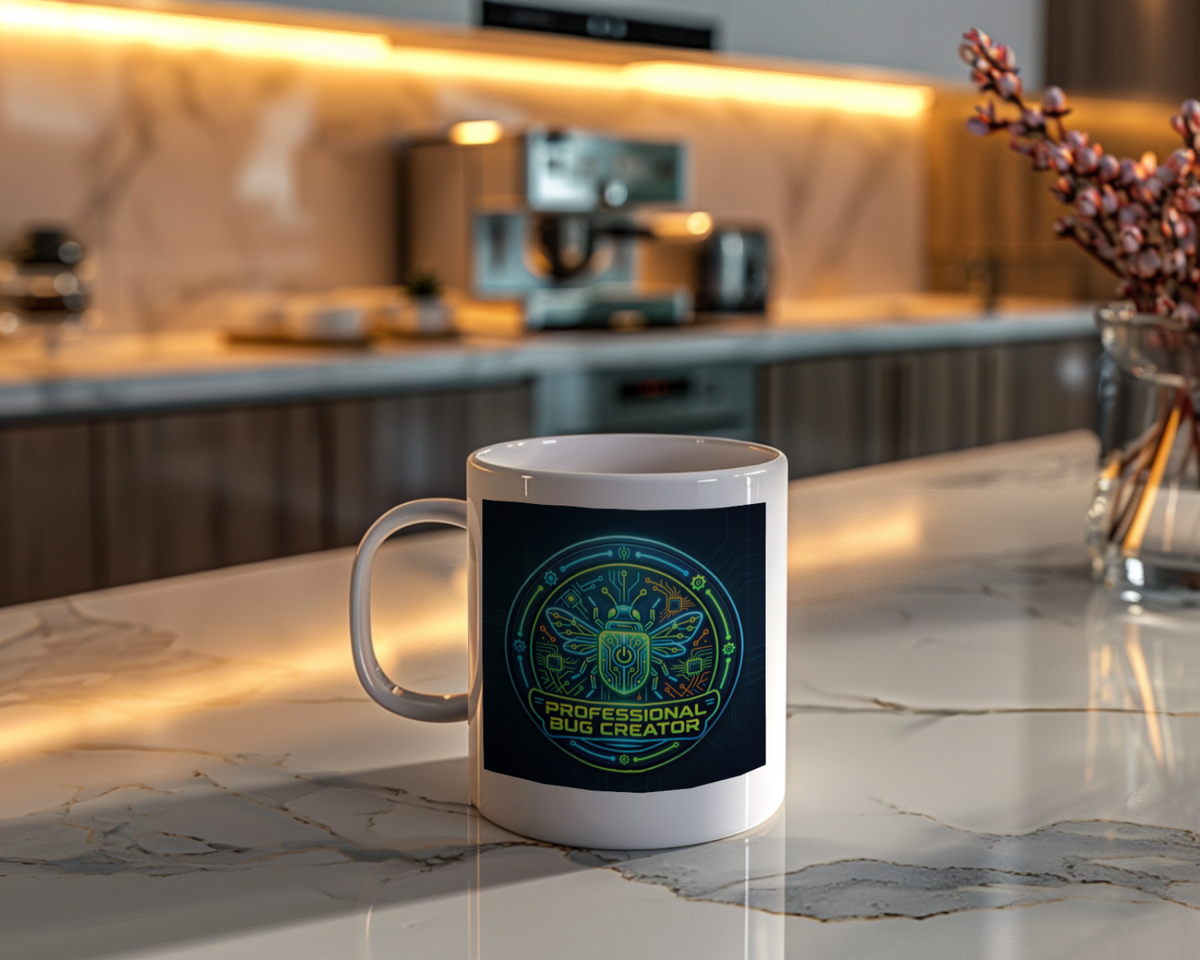 Tech Guy Professional Bug Creator Mug for Developers and Programmers
