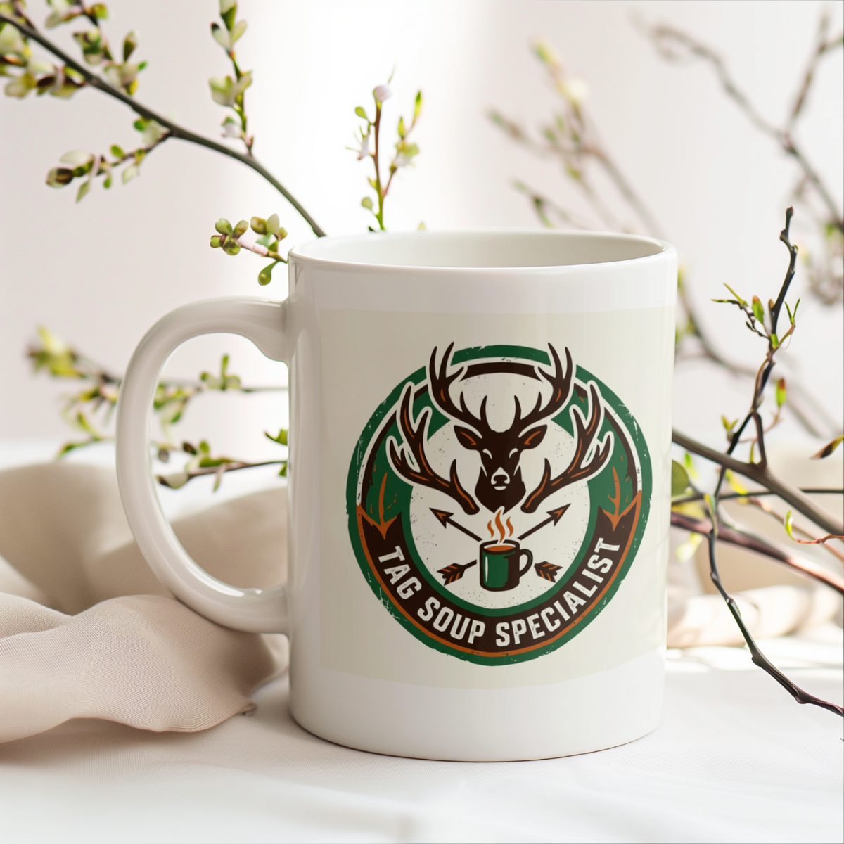 Hunters Tag Soup Specialist Mug Funny Coffee Lover
