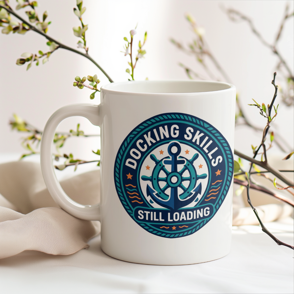 Boating for Men Ceramic Mug Docking Skills Still Loading