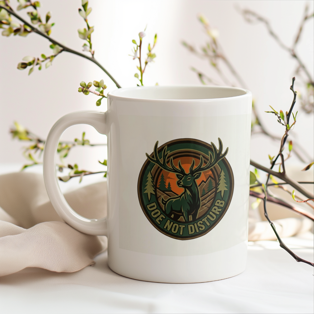 Hunters Doe Not Disturb Coffee Mug for Relaxed Mornings