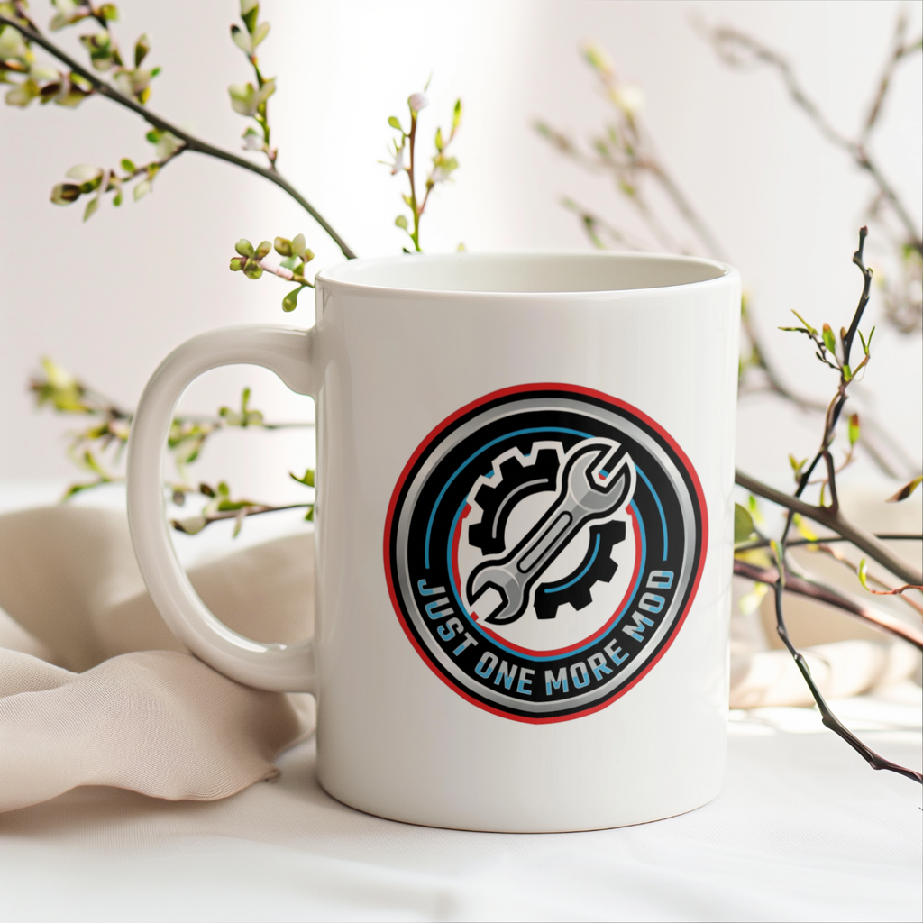 Car Guys Just One More Mod Coffee Mug for Auto Enthusiasts