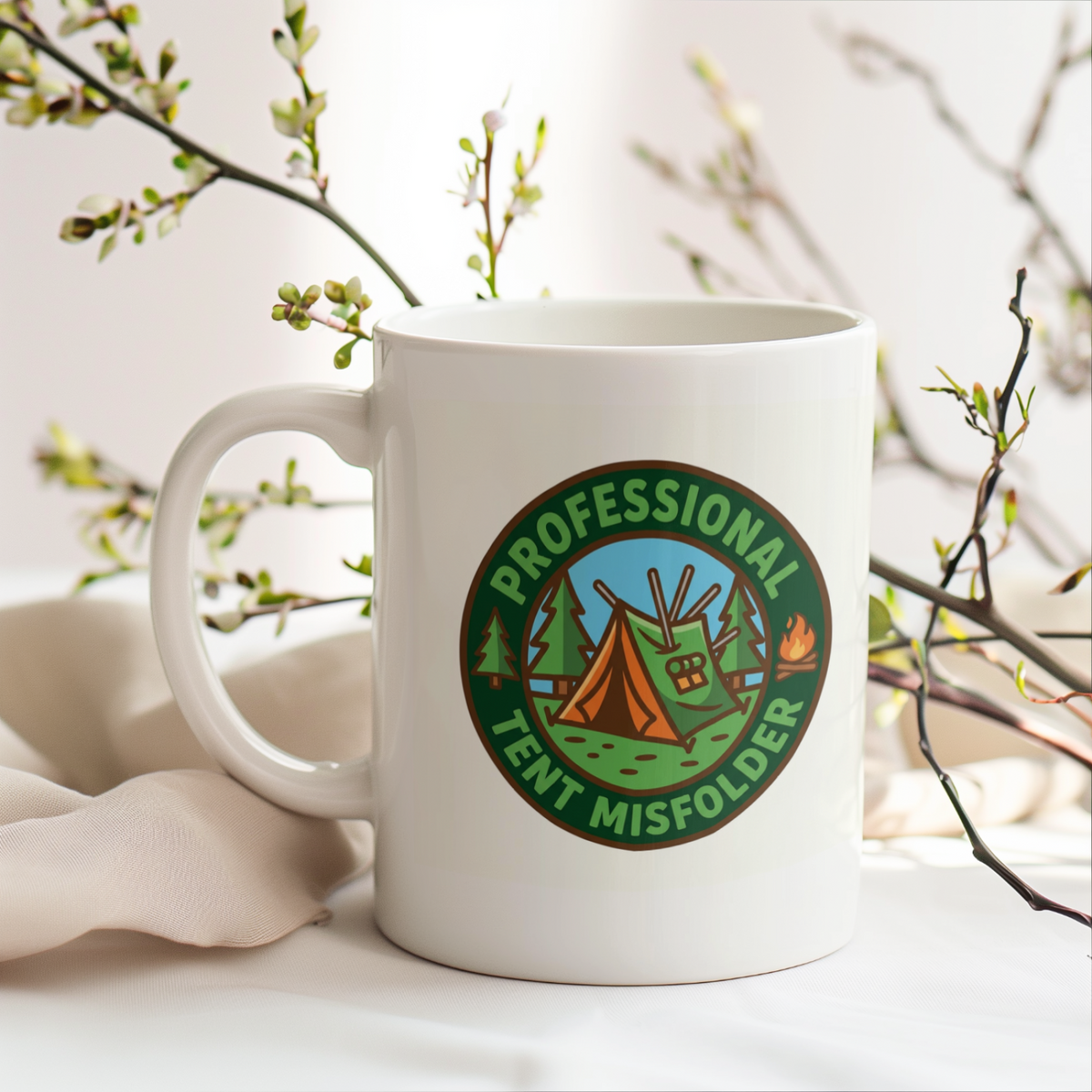 Camping for men Professional Tent Misfolder Funny Coffee Mug