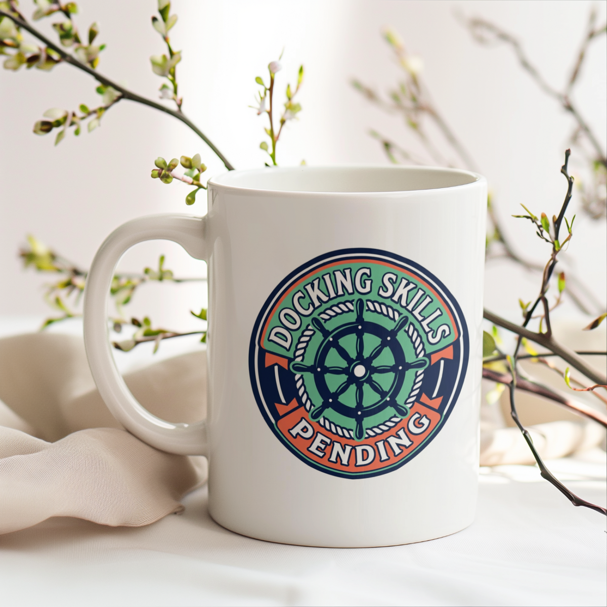 Boating for men Docking Skills Pending Funny Coffee Mug