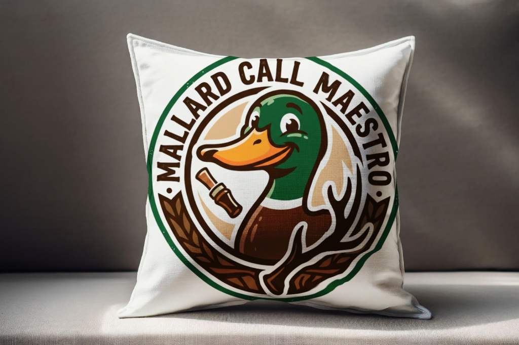 Hunters Mallard Call Maestro Decorative Pillow 18x18