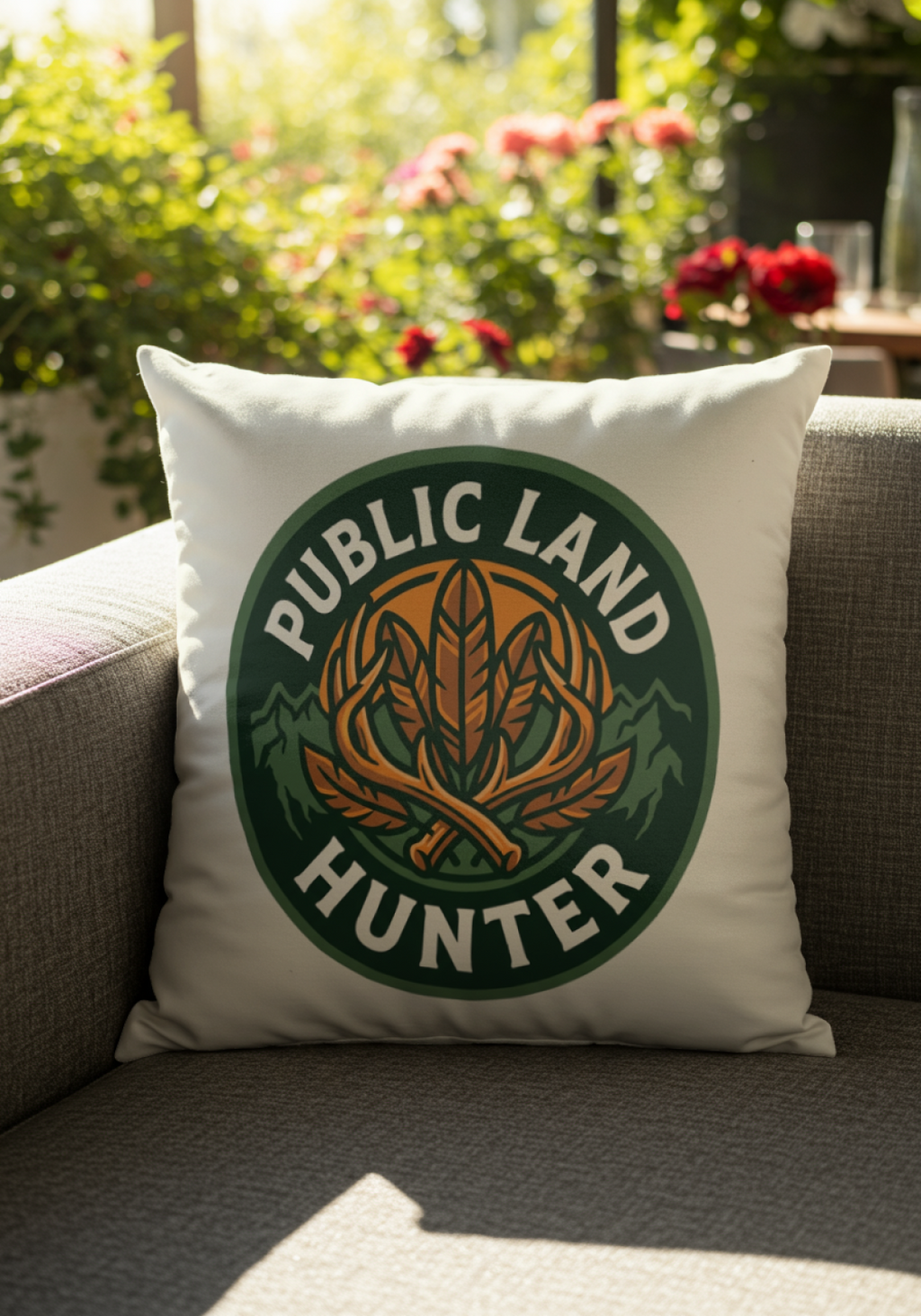 Hunters Public Land Hunter Pillow for Outdoor Enthusiasts