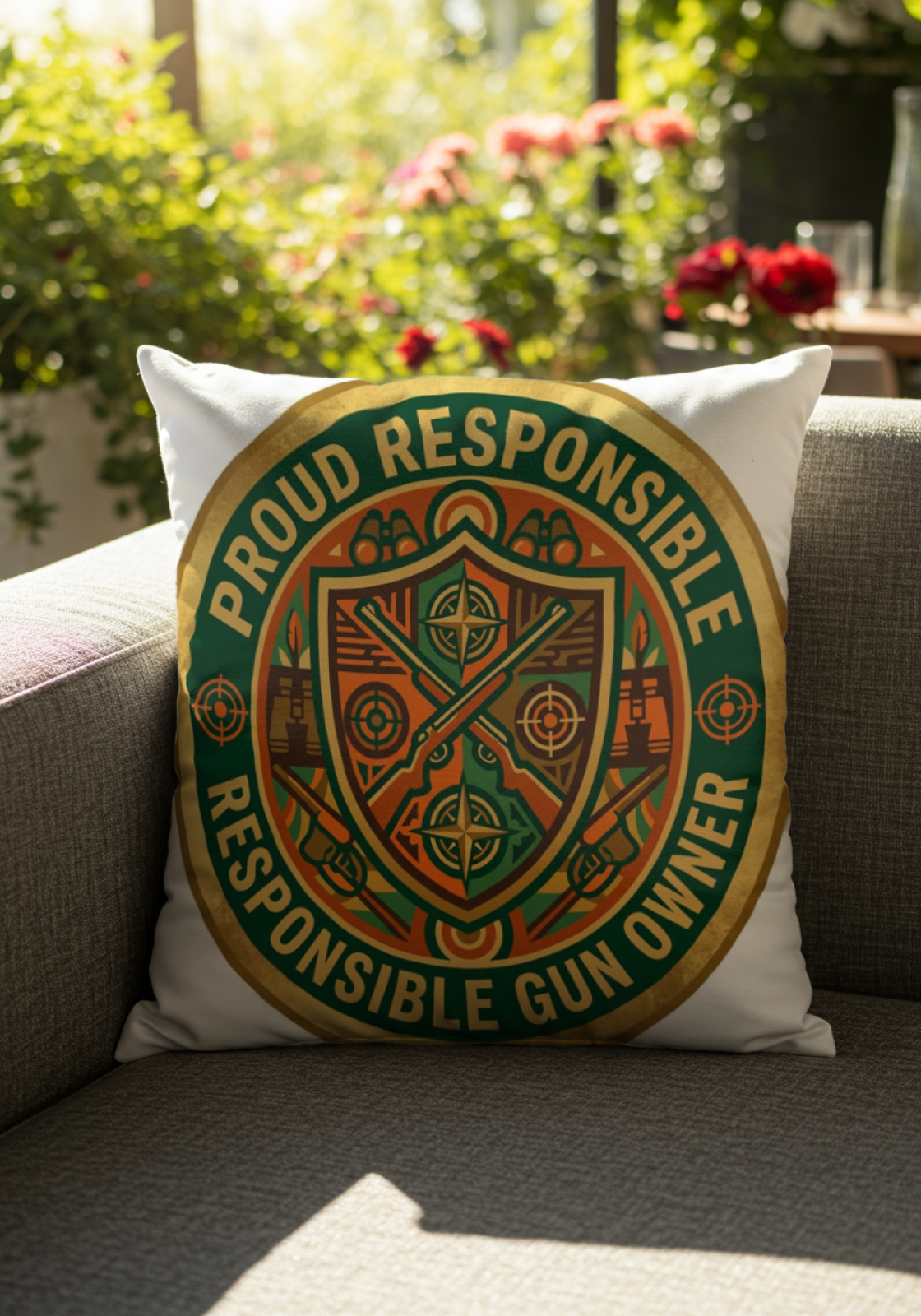 Gun Owners Proud Responsible Gun Owner Pillow