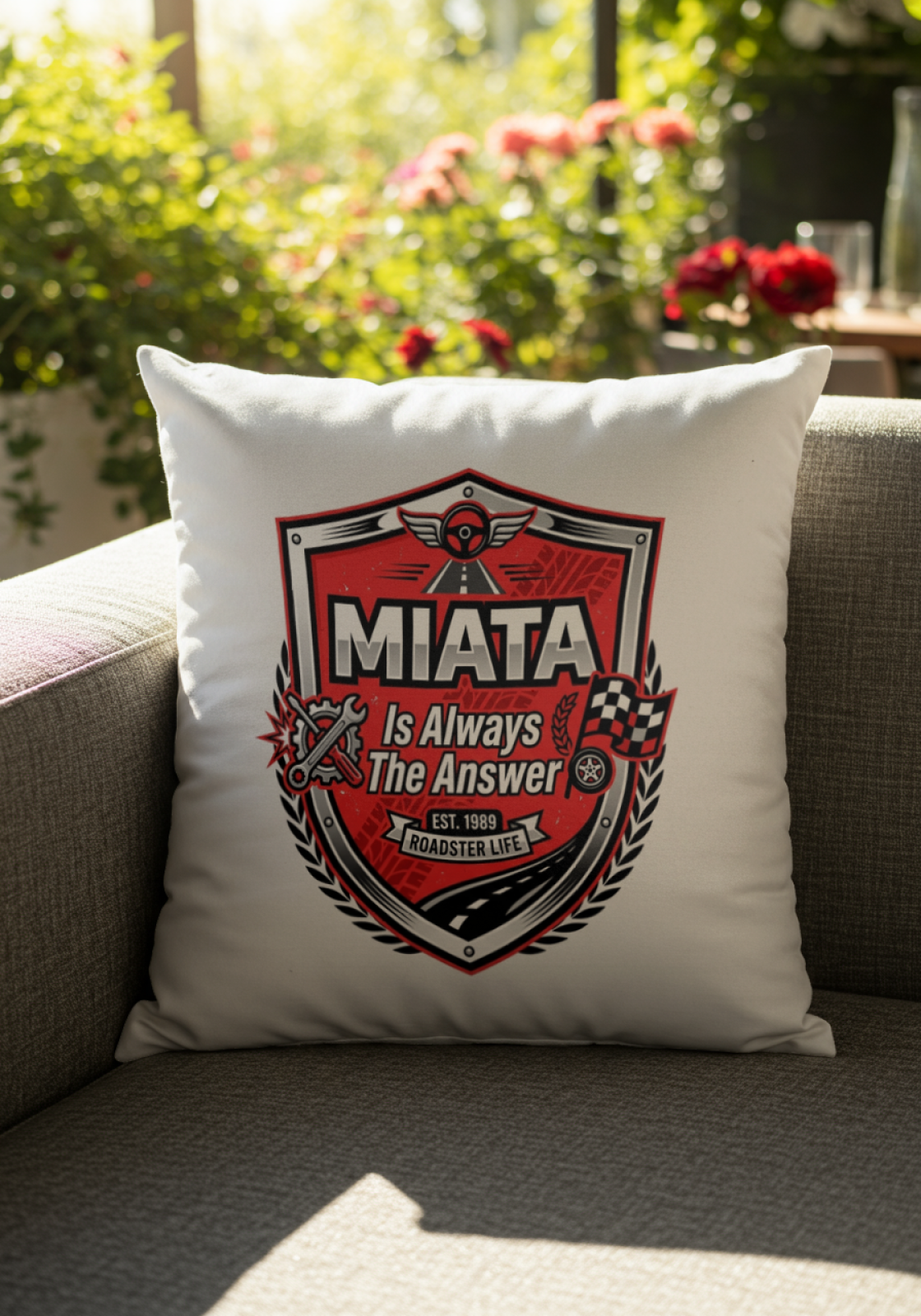 Car guys Miata Is Always The Answer Pillow