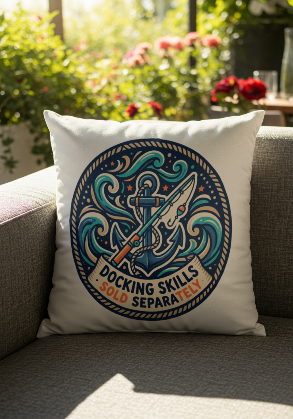 Boating for Men Pillow Docking Skills Sold Separately