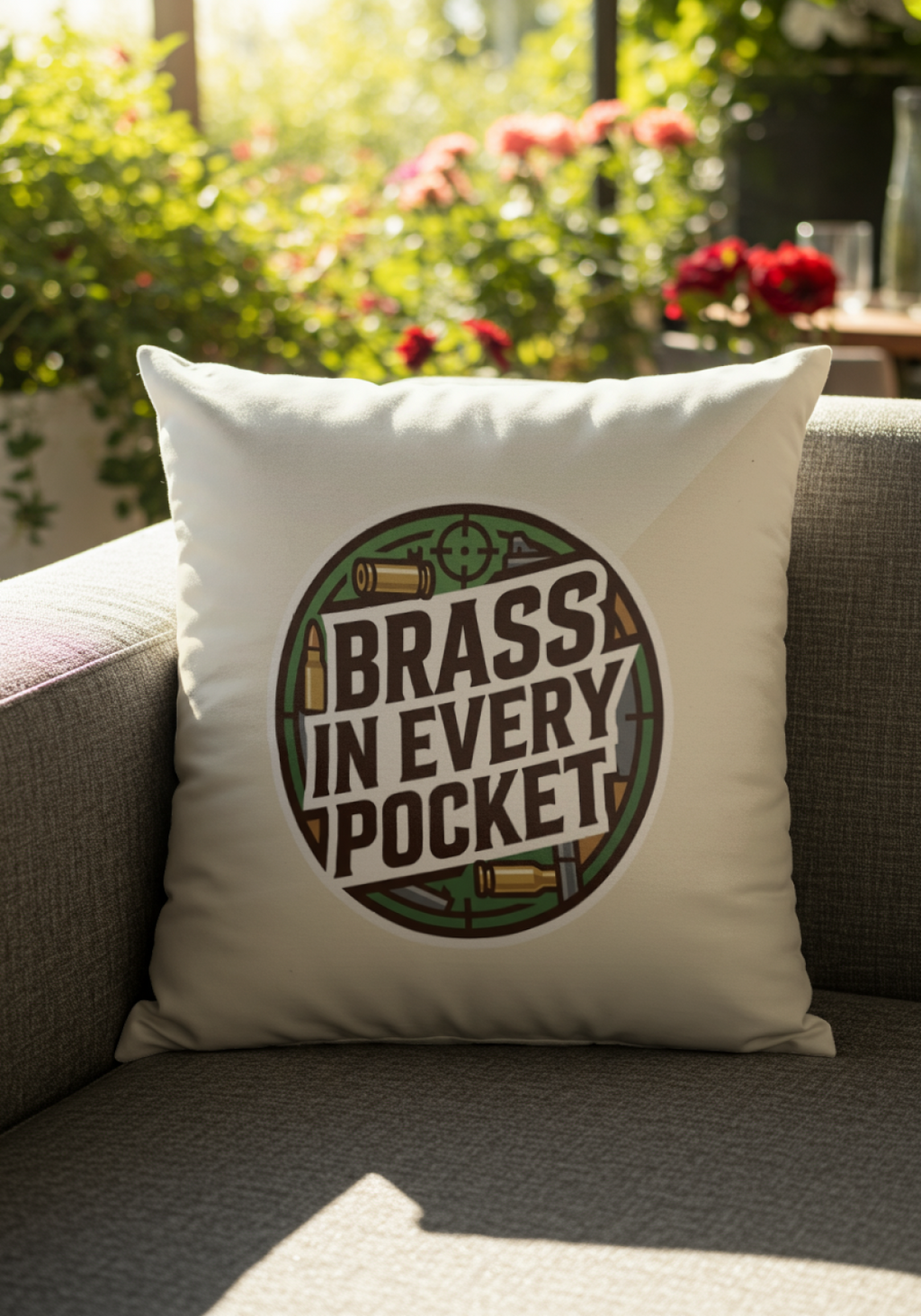 Gun Owners Pillow Brass In Every Pocket Decorative