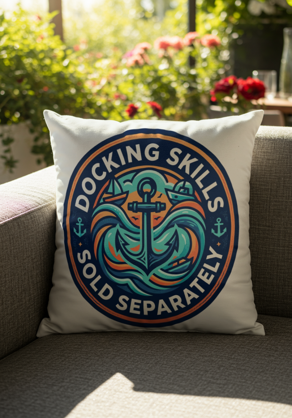 Boating for Men Docking Skills Sold Separately Pillow