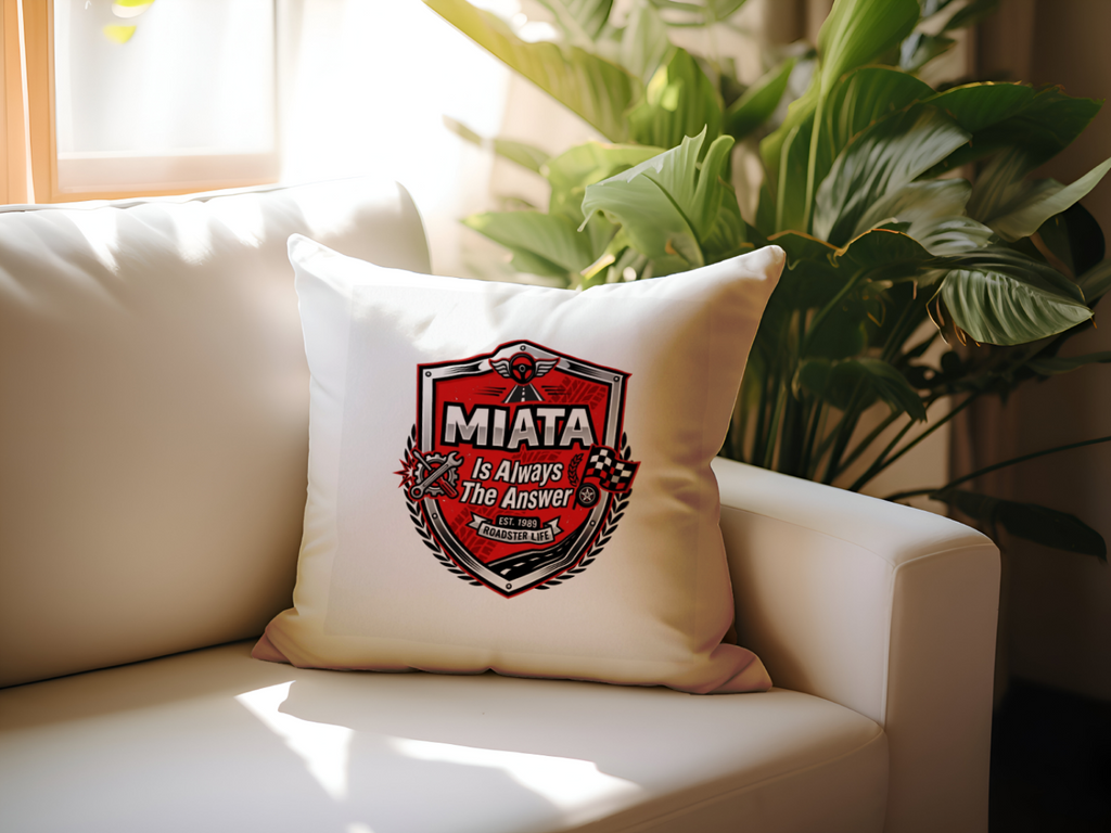 Car guys Miata Is Always The Answer Pillow