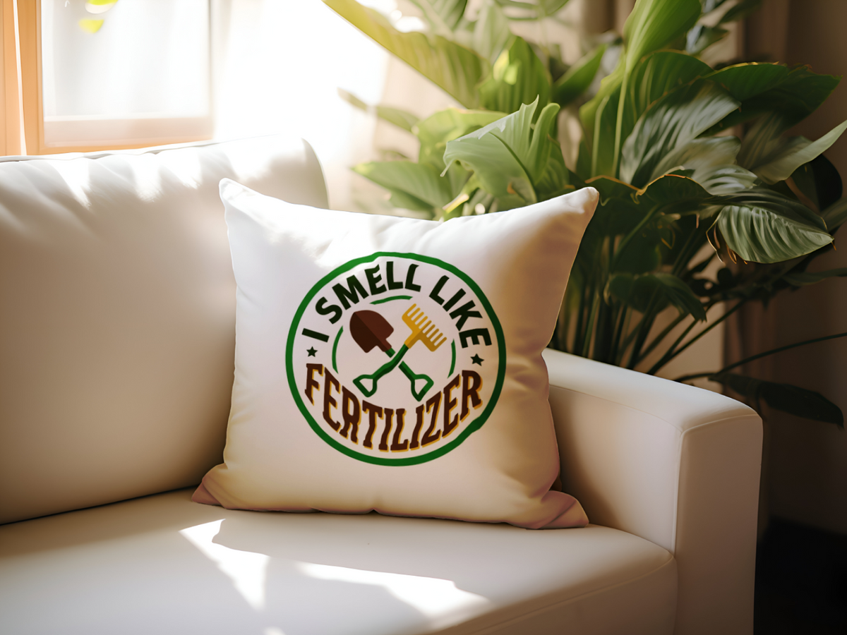 Landscaper for Men Pillow I Smell Like Fertilizer Humor