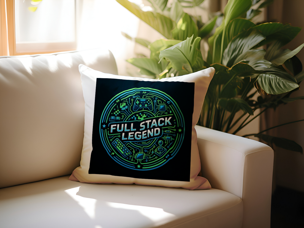 Tech Guy Full Stack Legend Pillow for Programmers